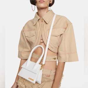 Jacquemus White Le Chiquito Top-Handle Bag
